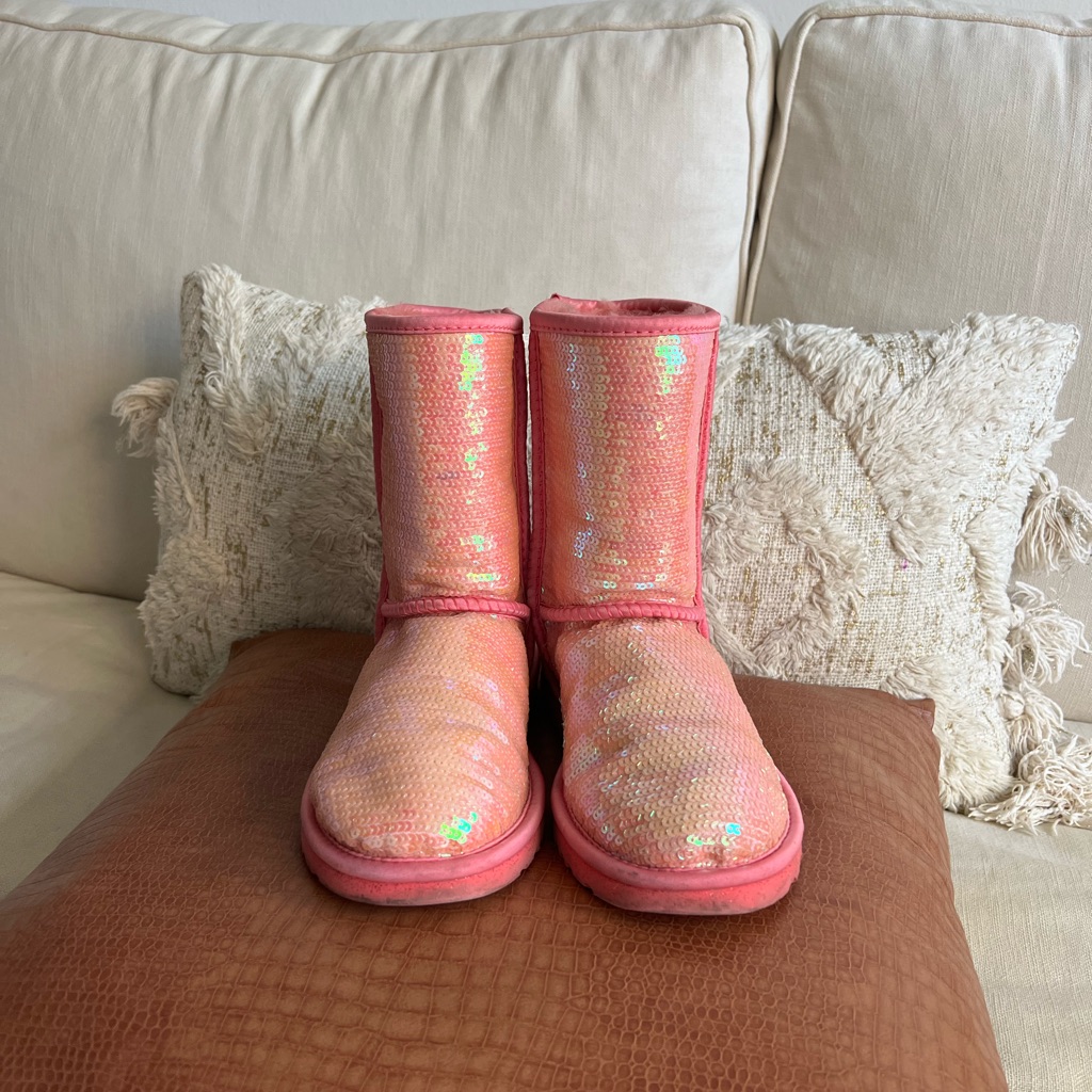 Pink Sequin Ugg